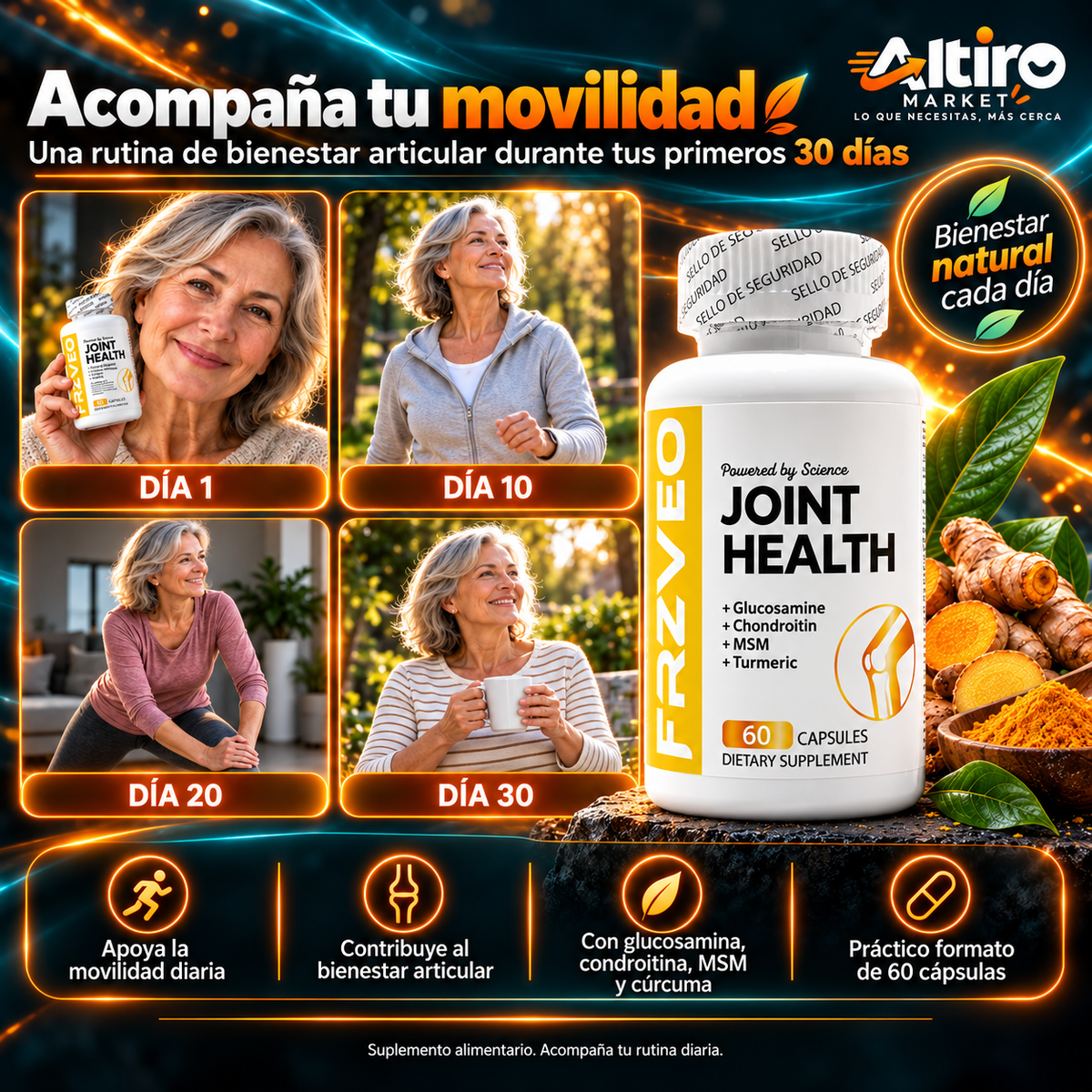 Joint Health Frzveo™ - Fórmula Avanzada para Movilidad y Bienestar Articular